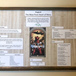 August Monthly Liturgical Board
