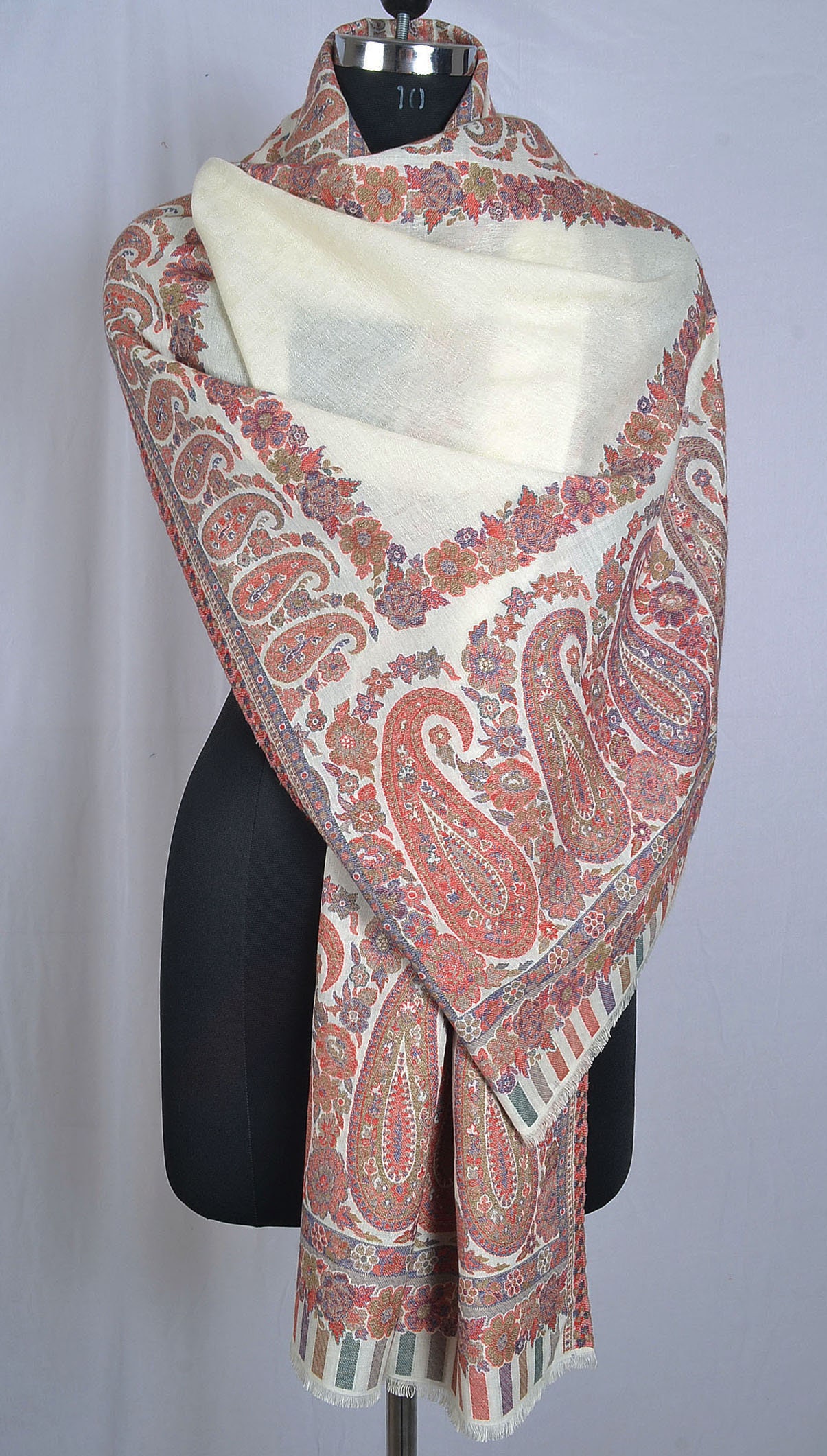 Mens Womens 100% Cashmere Scarves Indian Wool Shawl Wrap Paisley