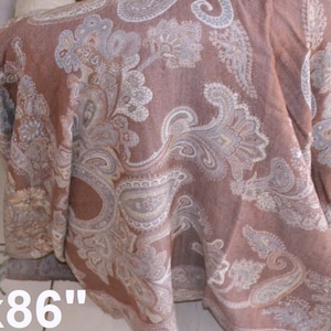 Pastel 8 Ply 100% Wool Lounge Throw persianJacquard Designer Blanket Paisley Boiled Wool REVERSIBLE Kashmir Jamawar Pashmina :5 designs