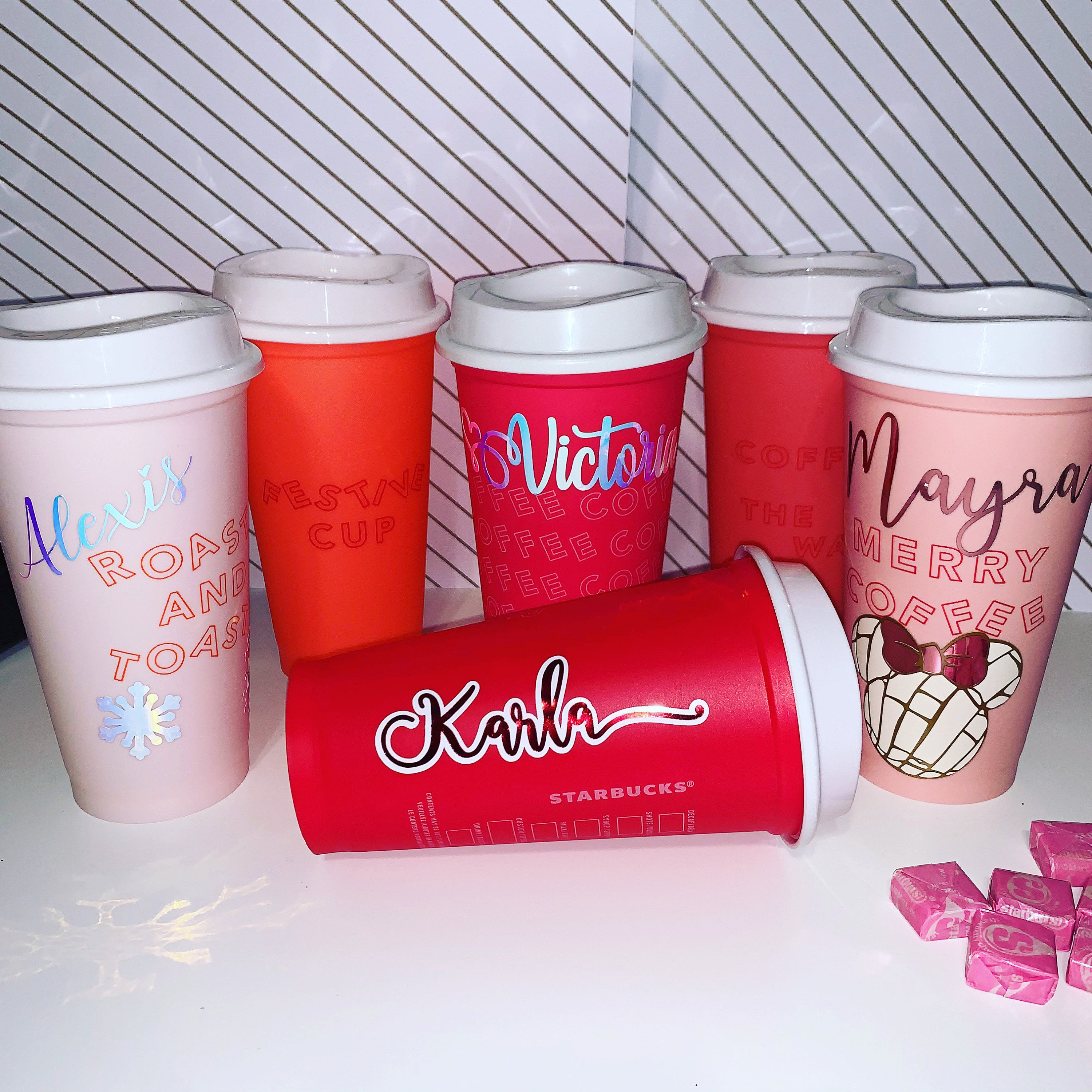 Reusable Starbucks Hot Cups with personalization Etsy