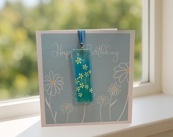 Birthday Card with Glass Keepsake
