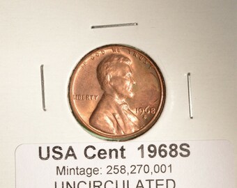 1968 P USA Small Cent UNCIRCULATED