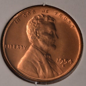 1954-S USA Wheat Cent - UNCIRCULATED