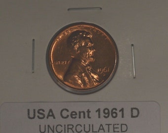 1961-D USA Small Cent - UNCIRCULATED