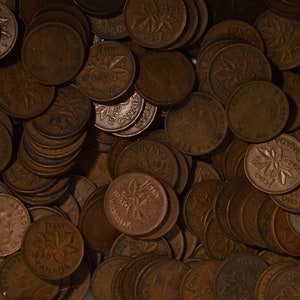 1937-1952 King VI Pennies - 10 Rolls random dates