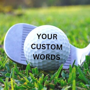 Piłka golfowa z niestandardowymi słowami, prezent golfowy na dzień ojca, piłki golfowe dla taty, spersonalizowane piłki golfowe, prezenty golfowe dla taty, prezent urodzinowy dla taty, prezent dla taty