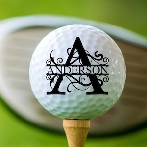 Indywidualna piłka golfowa, Piłki golfowe na dzień ojca, Piłka golfowa dla taty, Spersonalizowany prezent golfowy, monogramowana piłka golfowa, piłka golfowa z imieniem, nazwa golfa