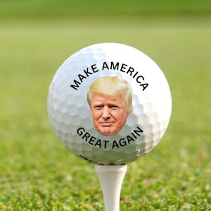 Trump Golf Ball, Custom Trump Golf Ball, Personalized Trump Golf Ball, Make America great again golf ball, America Golf Ball