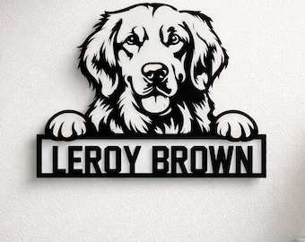Your Custom Dog Metal Sign, Metal Sign, Personalized Dog Sign, Dog Monogram, Dog Sign, Dog Mom Gift, Dog Gift, Dog House Decor, Gift for dog