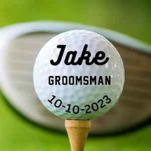 Piłki golfowe dla drużby, Piłka golfowa, Prezent golfowy na dzień ojca, Piłki golfowe dla taty, Spersonalizowane piłki golfowe, Prezent urodzinowy dla taty, Prezent dla taty, Masters
