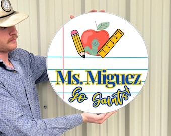 Custom Wood Sign | Personalized Teacher Sign | Teacher Sign | Teacher Gift | Home Wall Decor | Teacher Gift, Sign for ClassRoom,