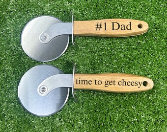 Pizzeria Personalized Pizza Cutter, Personalized Gifts for Him, Gifts for Dad, Father's Day Gift, Pizza Lover Gift, Engraved Pizza Cutter
