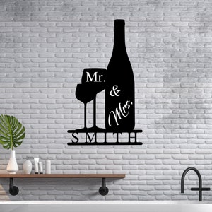 Personalized Metal couple Sign, Anniversary Gift, Newly Engaged Gift, Custom Metal Sign, Metal Wall Art Housewarming Gift Metal Home Decor