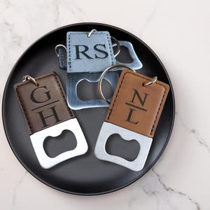 Man accessory - Leather keychain, personalized gifts for him, keychain for him, gift ideas for men, unique photo gift for man