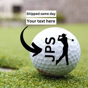 Indywidualna piłka golfowa, Piłki golfowe na dzień ojca, Piłka golfowa dla taty, Spersonalizowany prezent golfowy, monogramowana piłka golfowa, piłka golfowa z imieniem, nazwa golfa