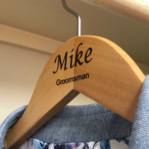 Custom Groomsmen Hanger, Wedding Hanger, Groom Hanger, Groomsman Hangers, Wedding Name Hangers, Wood Hangers, Personalized Hangers, Weddings