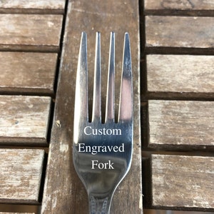 Personalized Serving Fork, Custom kitchen utensils, Unique Gift, Boyfriend Gift, Teenager Gift, Engraved Fork, grandparents gift, cooking