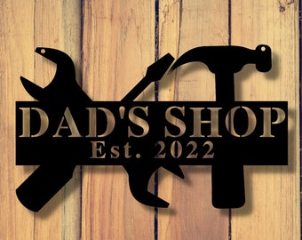 Custom Workshop Man Cave Sign, Handyman sign, Man Cave Metal Signs, Man Cave Sign, Personalized Man Cave Sign Metal, Custom Man Cave Sign