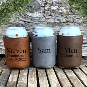 Groomsmen can holder, groomsman gift, Groomsmen Gifts, Groomsmen Proposals, Beerholder Personalized Guy Gift, Husband Gift, custom drink