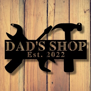Custom Workshop Man Cave Sign, Handyman sign, Man Cave Metal Signs, Man Cave Sign, Personalized Man Cave Sign Metal, Custom Man Cave Sign