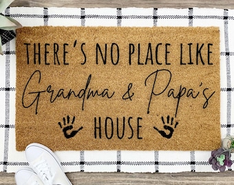 Nana and Papa's House Doormat, Grandparents Doormat, Gift for Grandparents, Nana Papa Gift, Personalized Doormat, Grandparents Gift Ideas