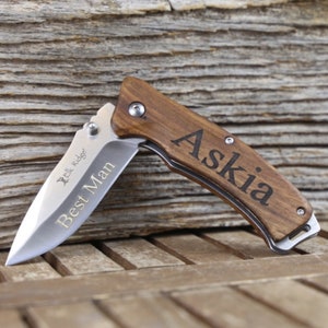 Coltello personalizzato, Coltello Groomsman, Coltello regalo Groomsmen, Coltello regalo fidanzato, Coltelli Groomsmen, Coltello tascabile, Regalo Groomsman, Anniversario