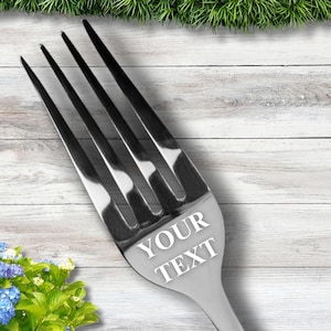 Custom Engraved Fork, Personalized Serving Fork, Home Decor Fork, Customized Fork, Permanent engraved Fork, best friend gift, for you