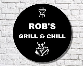 Custom Metal Man Cave Sign, Man Cave Decor, Man Cave Metal Signs, ManCave Sign, Personalized Man Cave Sign Metal, Custom Man Cave Sign