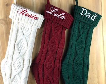 Personalized Christmas Stockings, Christmas Gift, Embroidered Christmas Stocking, Custom Christmas Stockings