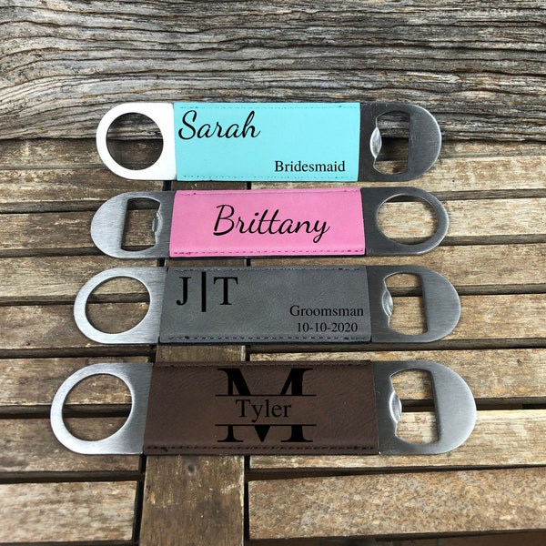 Personalized Bottle Opener, Favor Personalized, Bar Tools, Bartender Bottle Opener, Custom, Engraved Bottle Opener, Beer Opener engraved