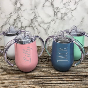 Personalized Sippy Cup, Stainless Steel Toddler Cup, Birthday Gift, Kid, Kid Tumblers, Baby Bottle,Baby Shower Gift, Baby Gift, custom sippy