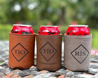 Engraved Can Coolers, Bachelor Party Gifts, Groomsmen Gifts, Groomsmen Proposals, Beer holder, Beer Can Holder, Bottle Holder, Gift for Him