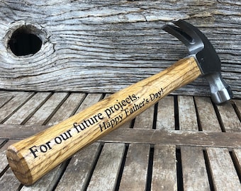 Väter Tag Hammer, Vater der Braut, Bräutigam, personalisierte Hammer, Custom, Hausbauer, Mann, Immobilien, Trauzeugen, Geschenk für ihn