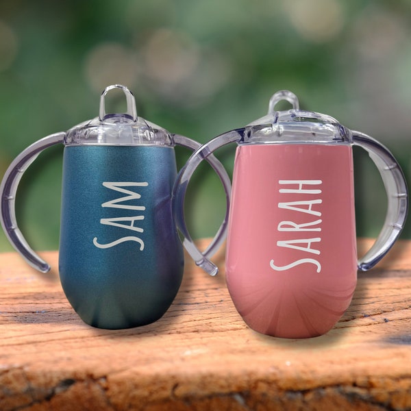 Personalized Sippy Cup, Stainless Steel Toddler Cup, Birthday Gift, Kid, Kid Tumblers, Baby Bottle,Baby Shower Gift, Baby Gift, custom sippy