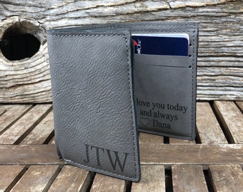 Personalized Trifold Wallet, Personalized Wallet, Personalized Mens Wallet, Personalized Wallet for Men, Leather Wallet, Mens Christmas gift
