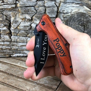 Personalisierte Taschenmesser, ich liebe dich mehr, Geschenk für Mann, Jahrestagsgeschenke, Hochzeitsgeschenk von Braut, Geburtstagsgeschenk für Frau