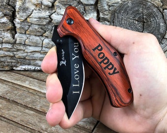 Engraved Pocket Knife, personalized pocket knifes, knife, custom knife, gift for him, gift for dad, Valentines Gift for him, custom, dad