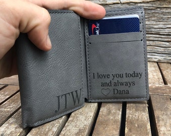 Mens Trifold Wallet [Personalized] [Handmade]