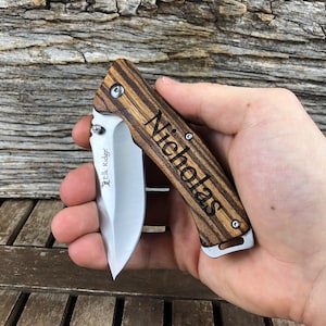 Groomsmen Proposal, Personalized Knife, Engraved Pocket Knife, Hunting Knife, Custom Knife, Folding Knife, Groomsmen Gift, Groomsman Gift