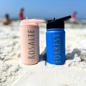 Personalized Kids Water Bottle With Straw, Back to School, 12 Oz ...