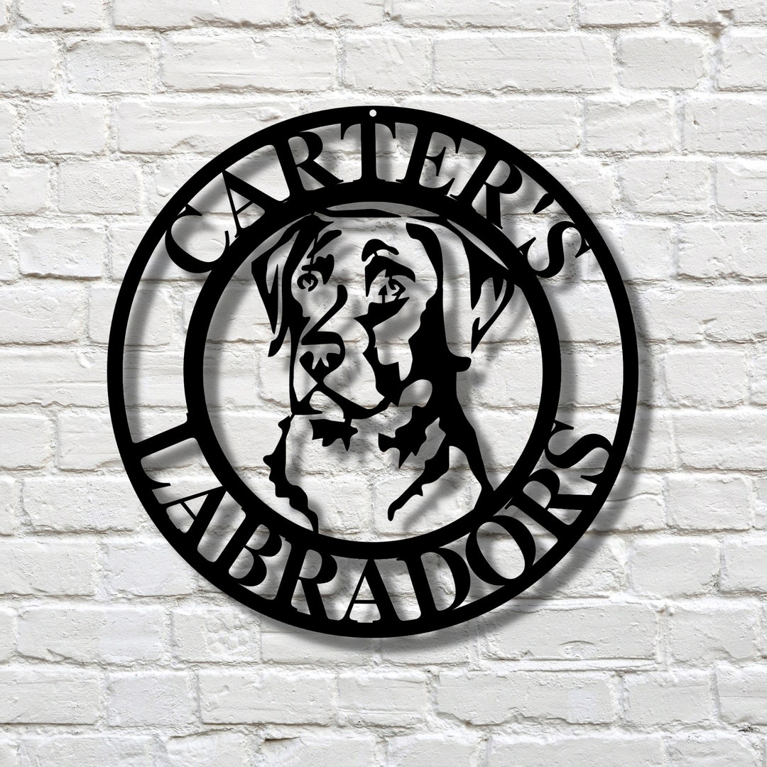 Custom Metal Dog Sign, Dog Name Metal Sign, Personalized Pet Name Sign