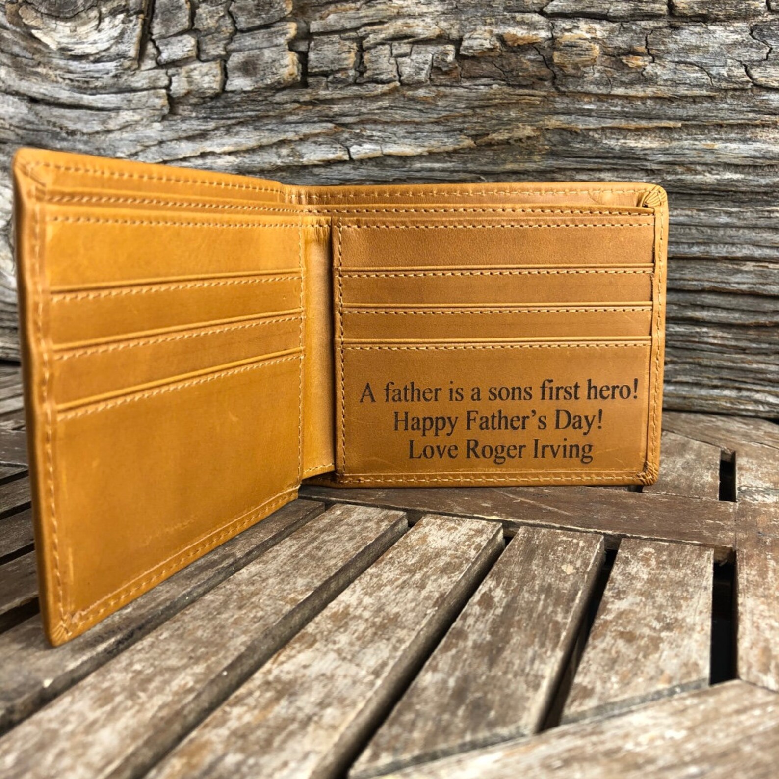 Engraved Wallet For Husband Personalized Wallet For Husband Etsy