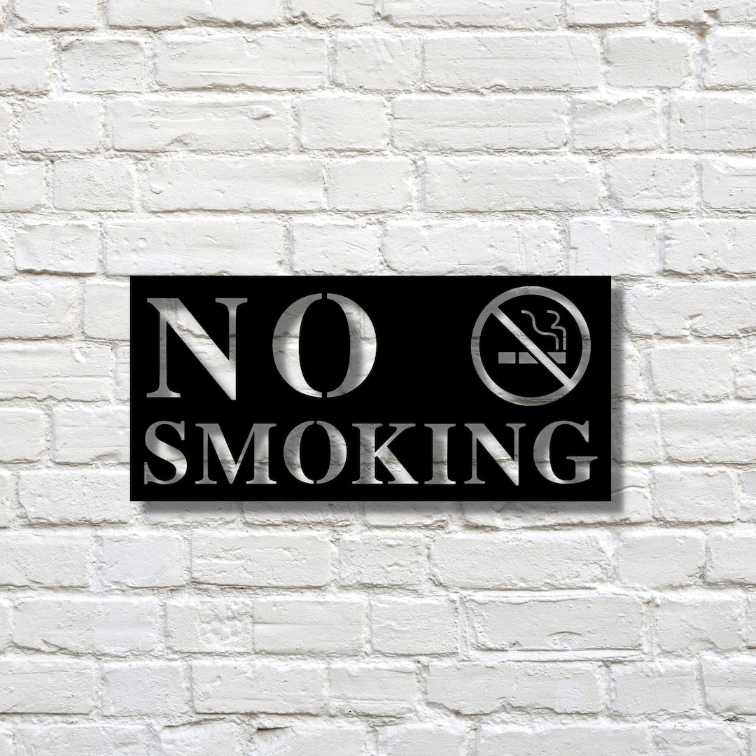 No Smoking Sign, Custom Sign, Metal No Smoking Sign, Sign for Business