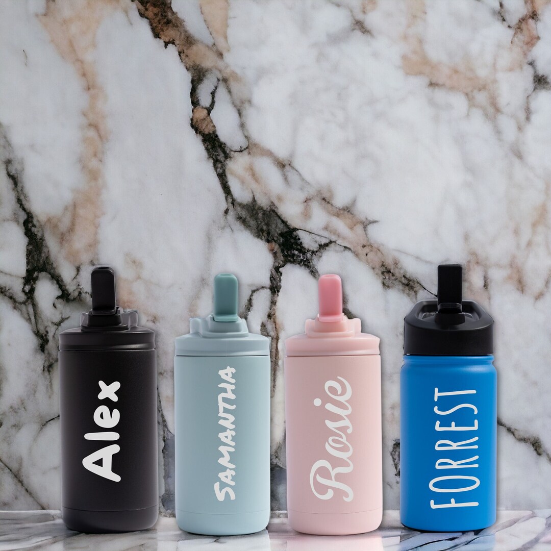 Personalized Engraved Water Bottle for Kids, Kids Water Bottles With ...