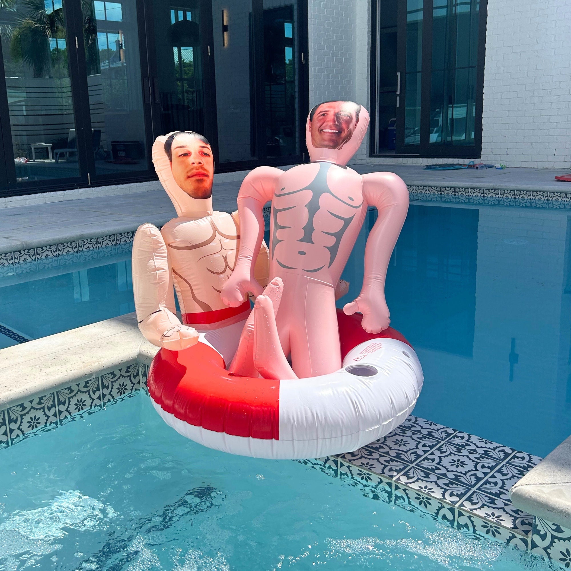 Blow up doll pool float discount