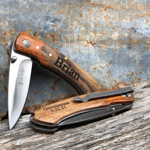 personalized Knife, Groomsman Knife, Groomsmen gift knife, Knife groomsmen gift, Groomsmen Knives, Pocket Knife, Groomsman Gift, Anniversary