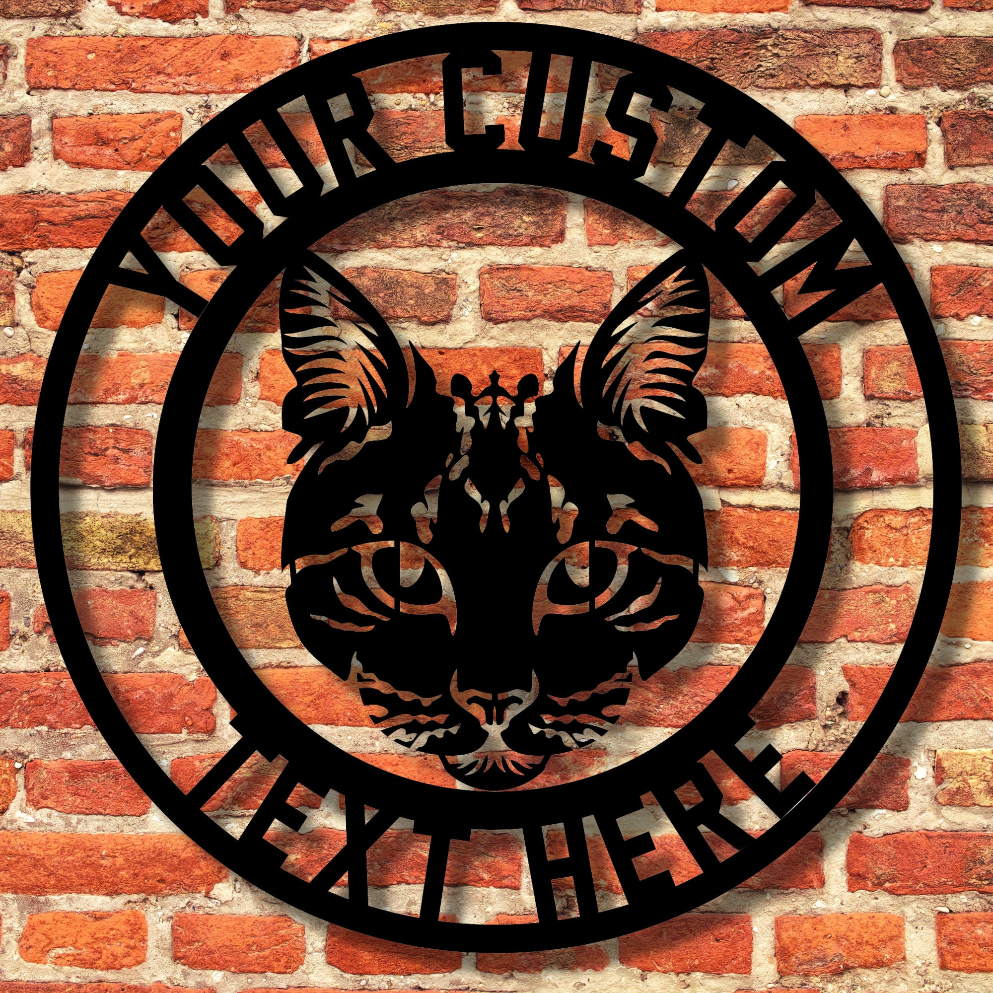 Custom Cat Sign, Metal Cat Sign, Personalized Cat Sign, Cat Room Decor ...