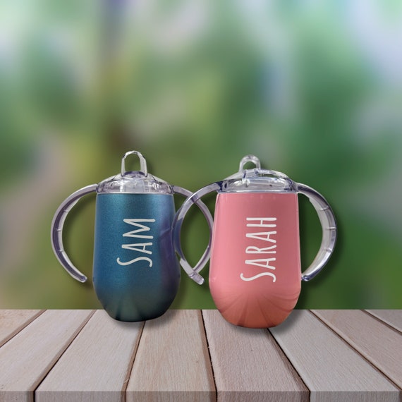 Personalized Sippy Cup Stainless Steel Toddler Cup Birthday 