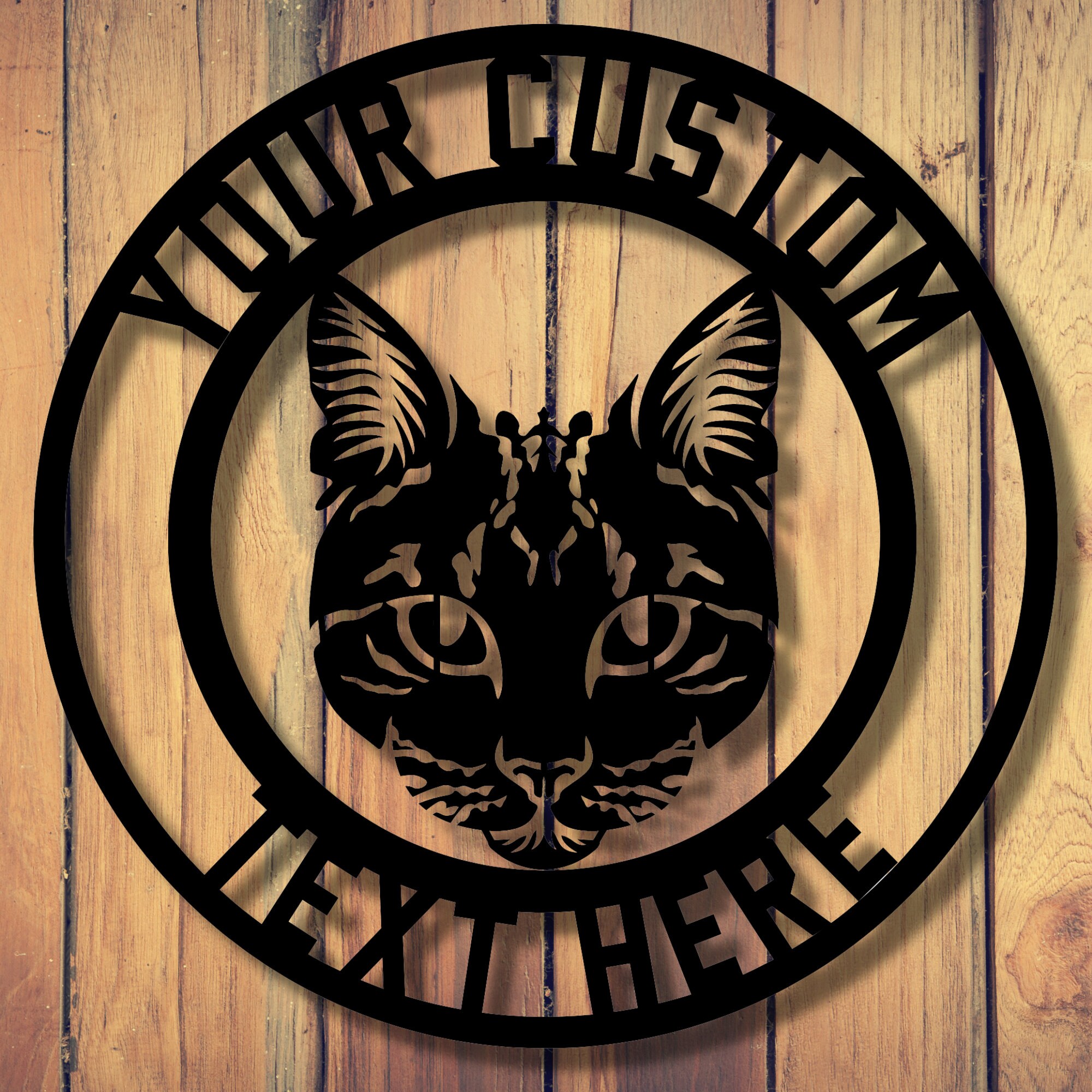 Custom Cat Sign, Metal Cat Sign, Personalized Cat Sign, Cat Room Decor ...