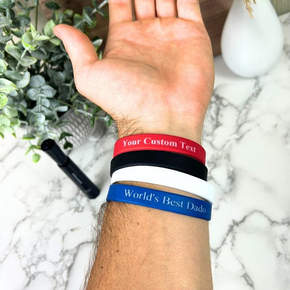 Custom Wristbands Personalized Rubber Bracelet Silicone Wristbands  Motivation, Events, Gifts, Support, Fundraisers, Awareness, & Causes - Etsy